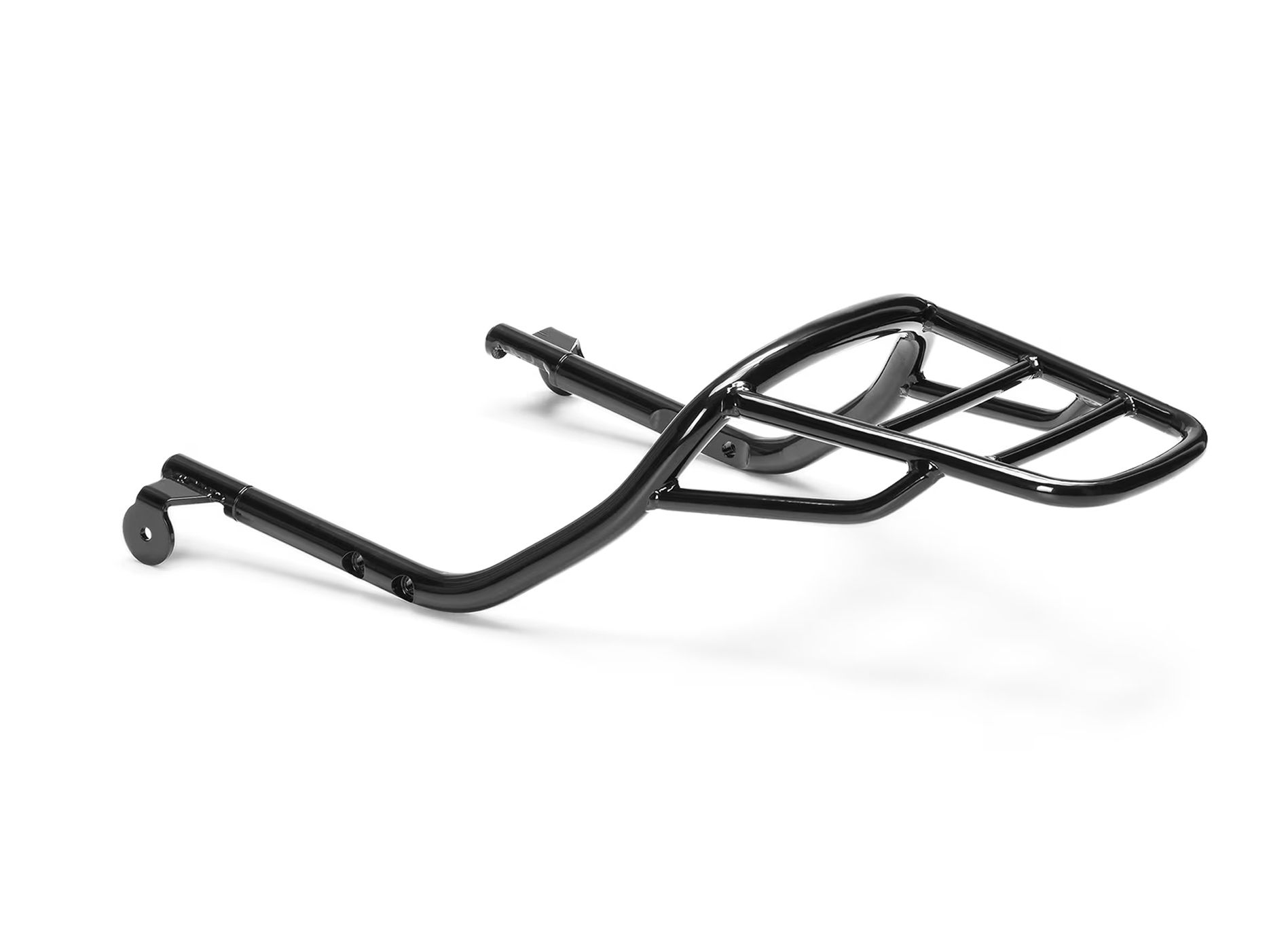 Portaequipajes, negro para Moto Guzzi V9 Bobber