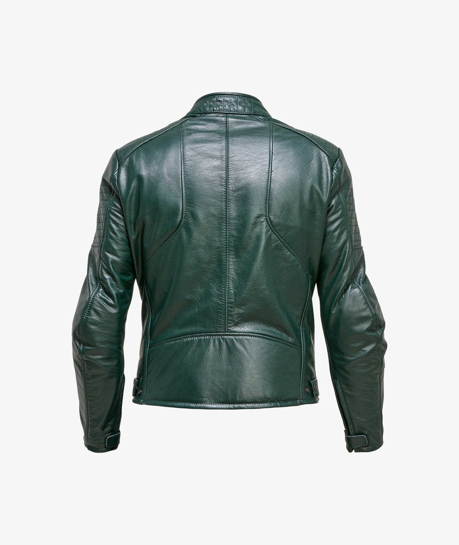 Moto Guzzi chaqueta de cuero verde incl. protectores