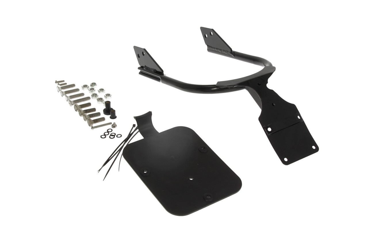 Soporte de matrícula Moto Guzzi V7, negro Dapper