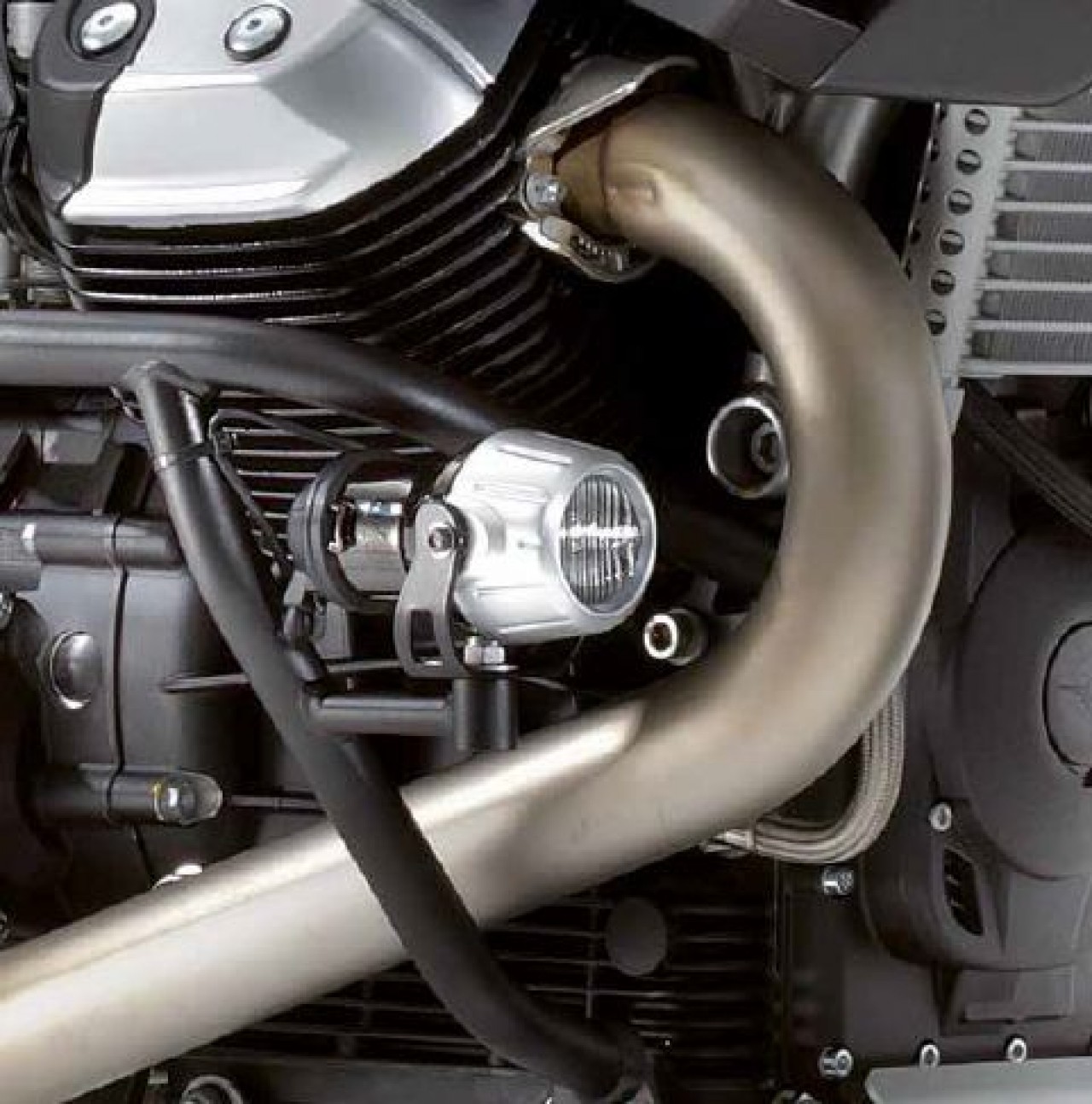 Protector de motor, negro para Stelvio 1200 original de Moto Guzzi
