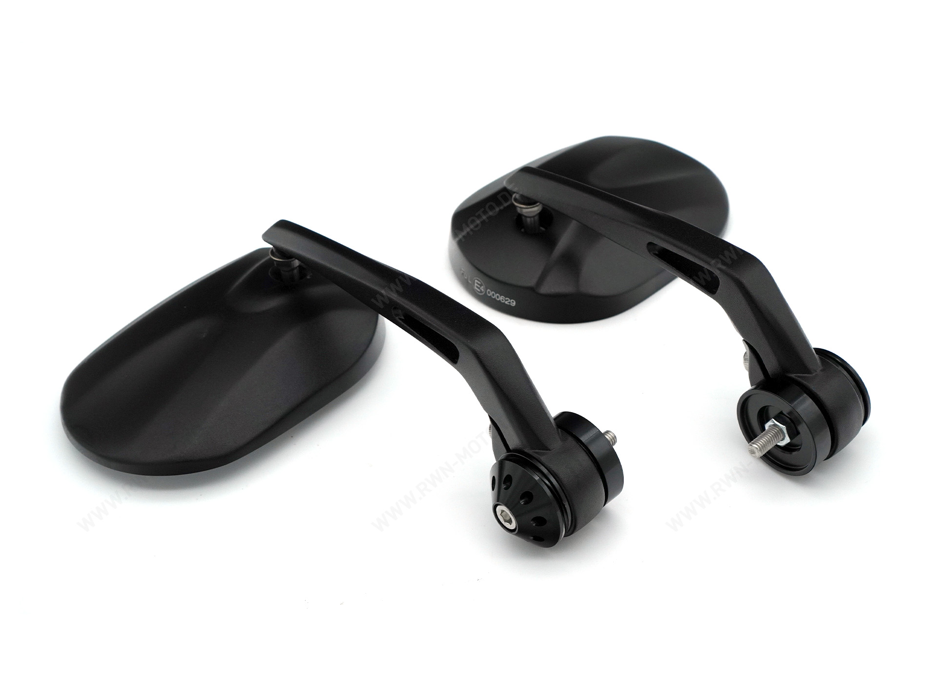 Espejo final de manillar, negro para Moto Guzzi V7 850 2021-