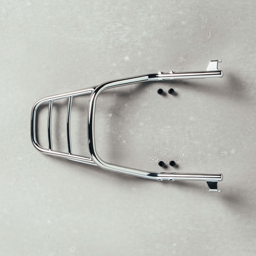Portaequipajes original Moto Guzzi cromado para V9 Roamer