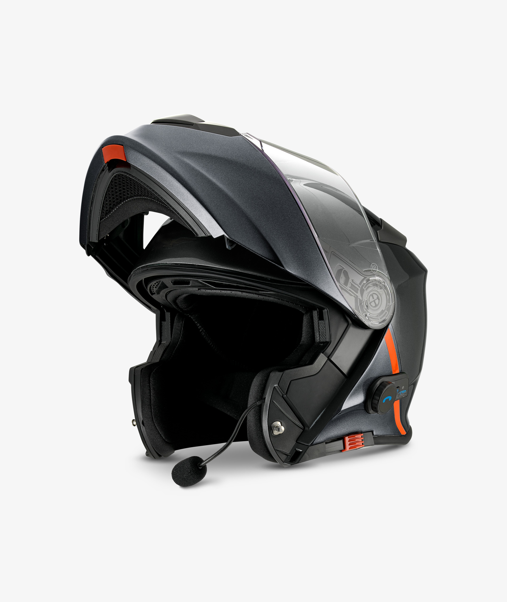 Casco Moto Guzzi "Modular BT" negro con Bluetooth