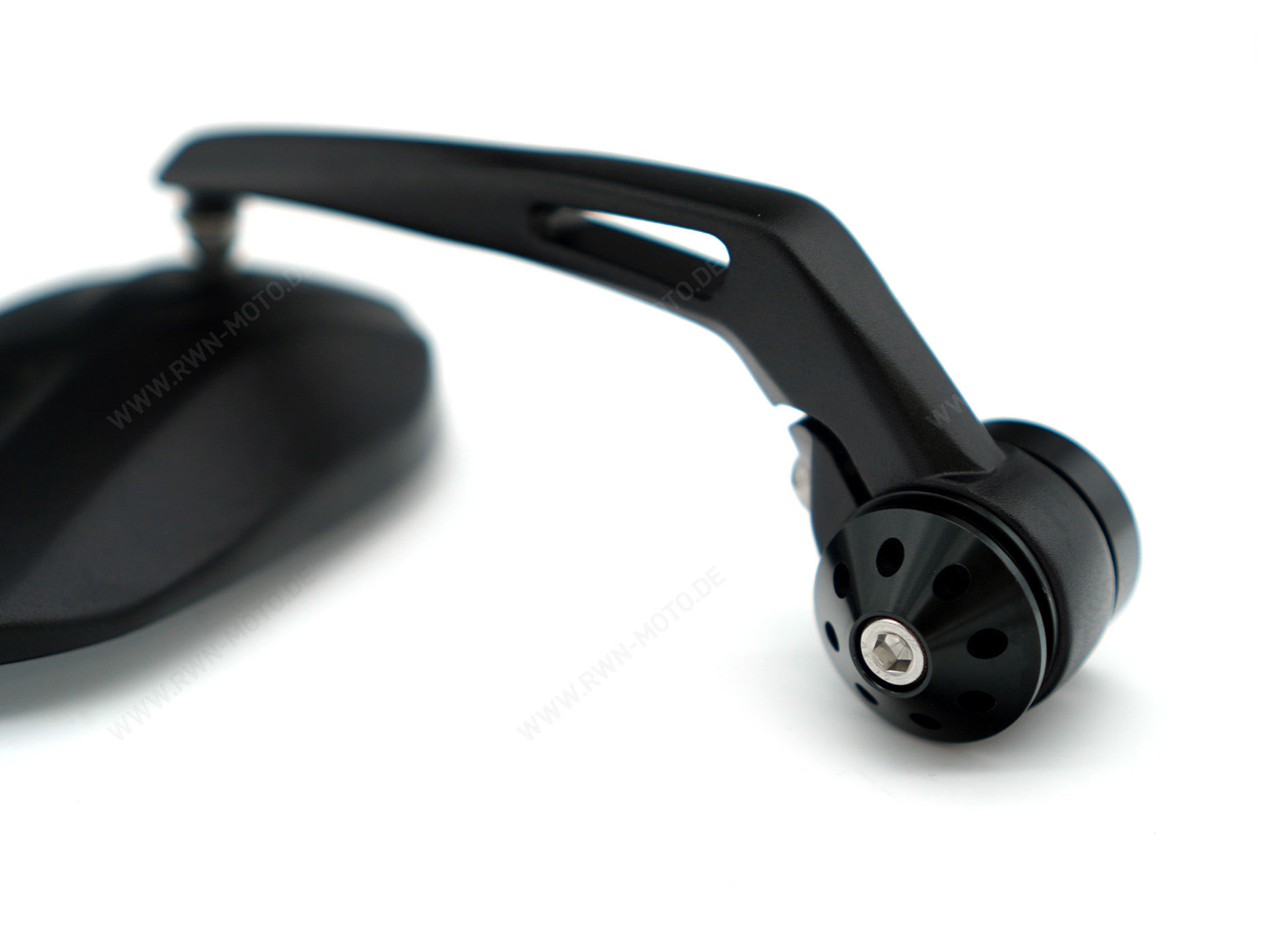 Espejo final de manillar, negro para Moto Guzzi V7 850 2021-