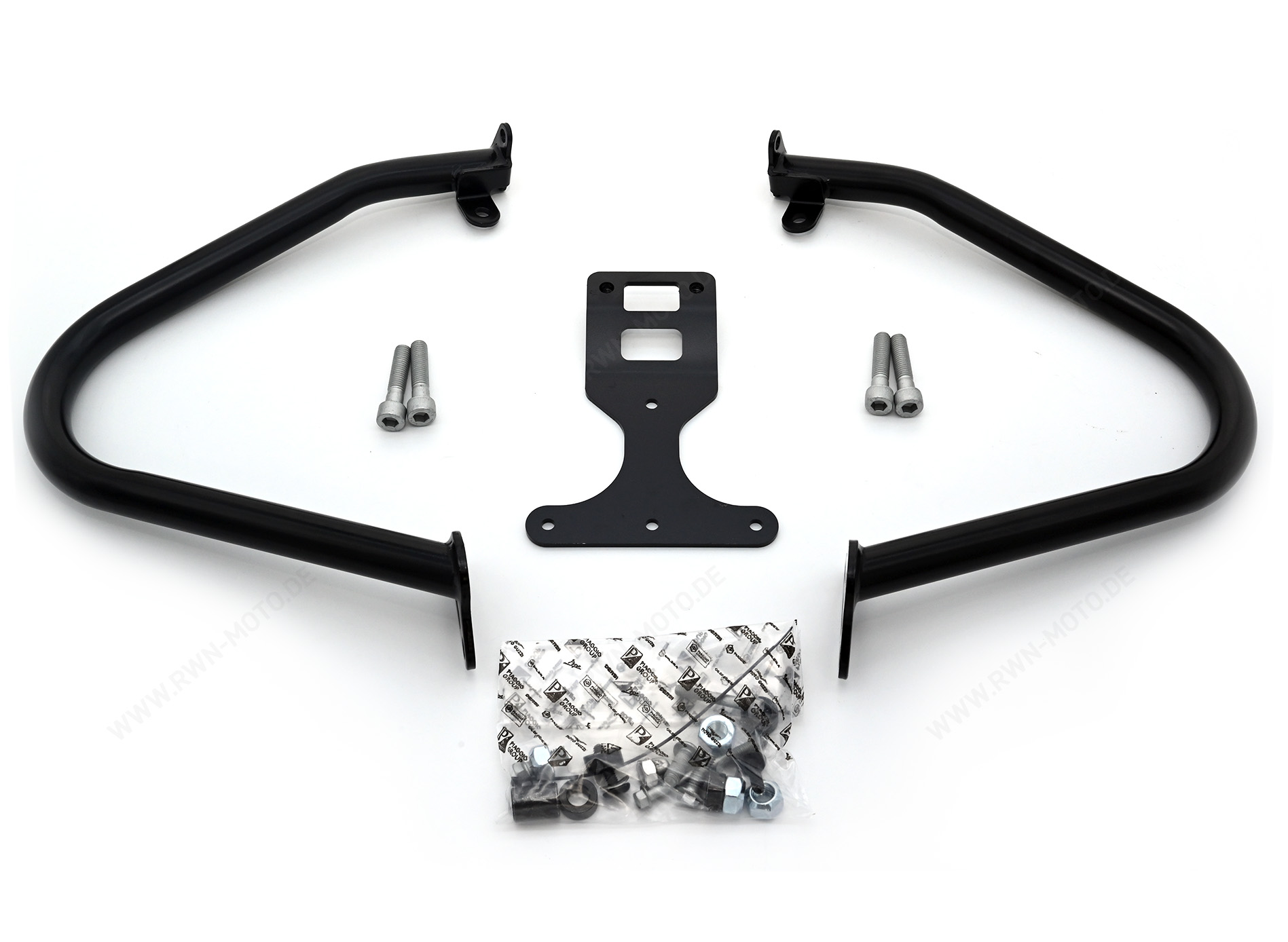 Protector de motor, negro para Moto Guzzi V7 850 2021-