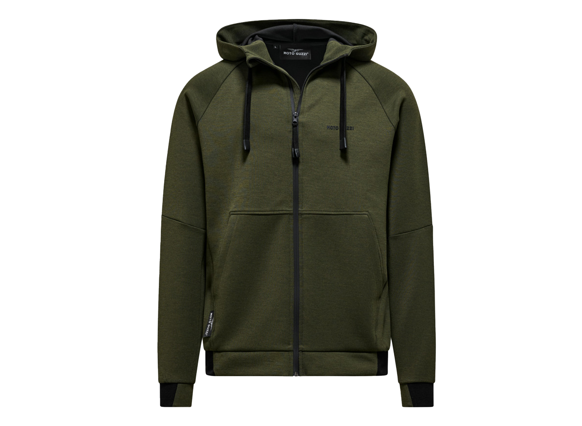 Sudadera con capucha unisex "Moto Guzzi Essential" verde
