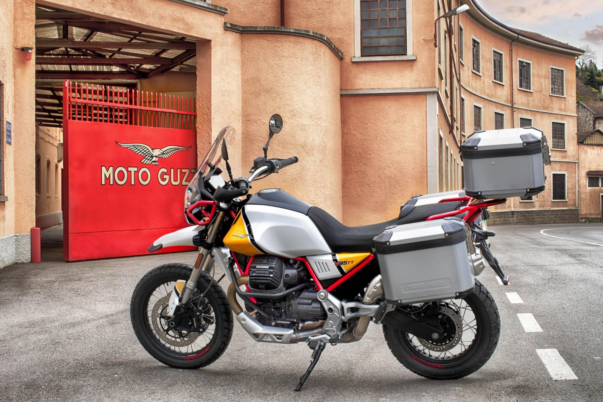 Topcase original de aluminio Moto Guzzi V85 TT