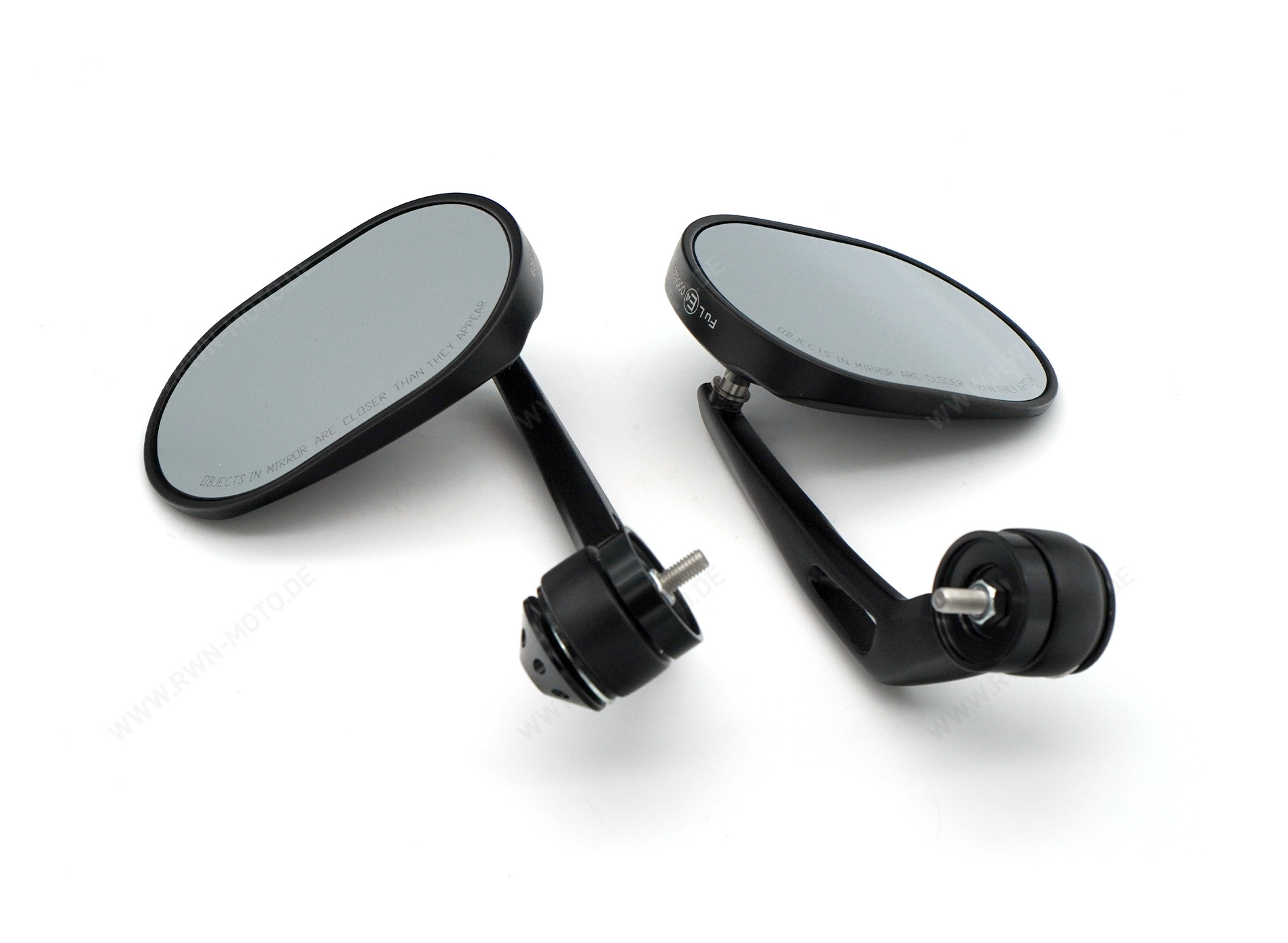 Espejo final de manillar, negro para Moto Guzzi V7 850 2021-