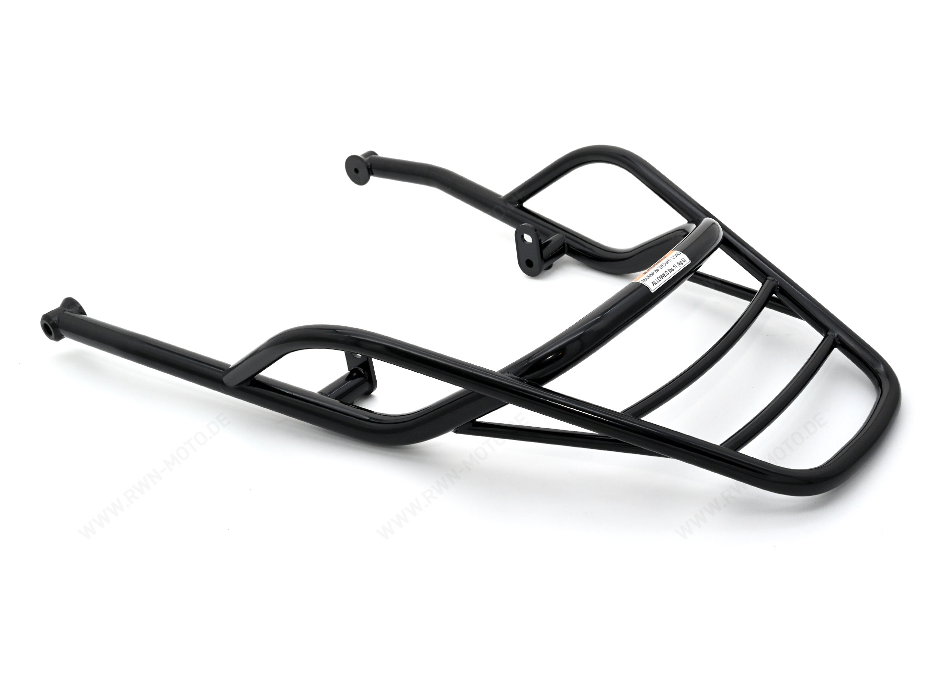 Portaequipajes, trasero, negro, rígido para Moto Guzzi V7 850 2021-