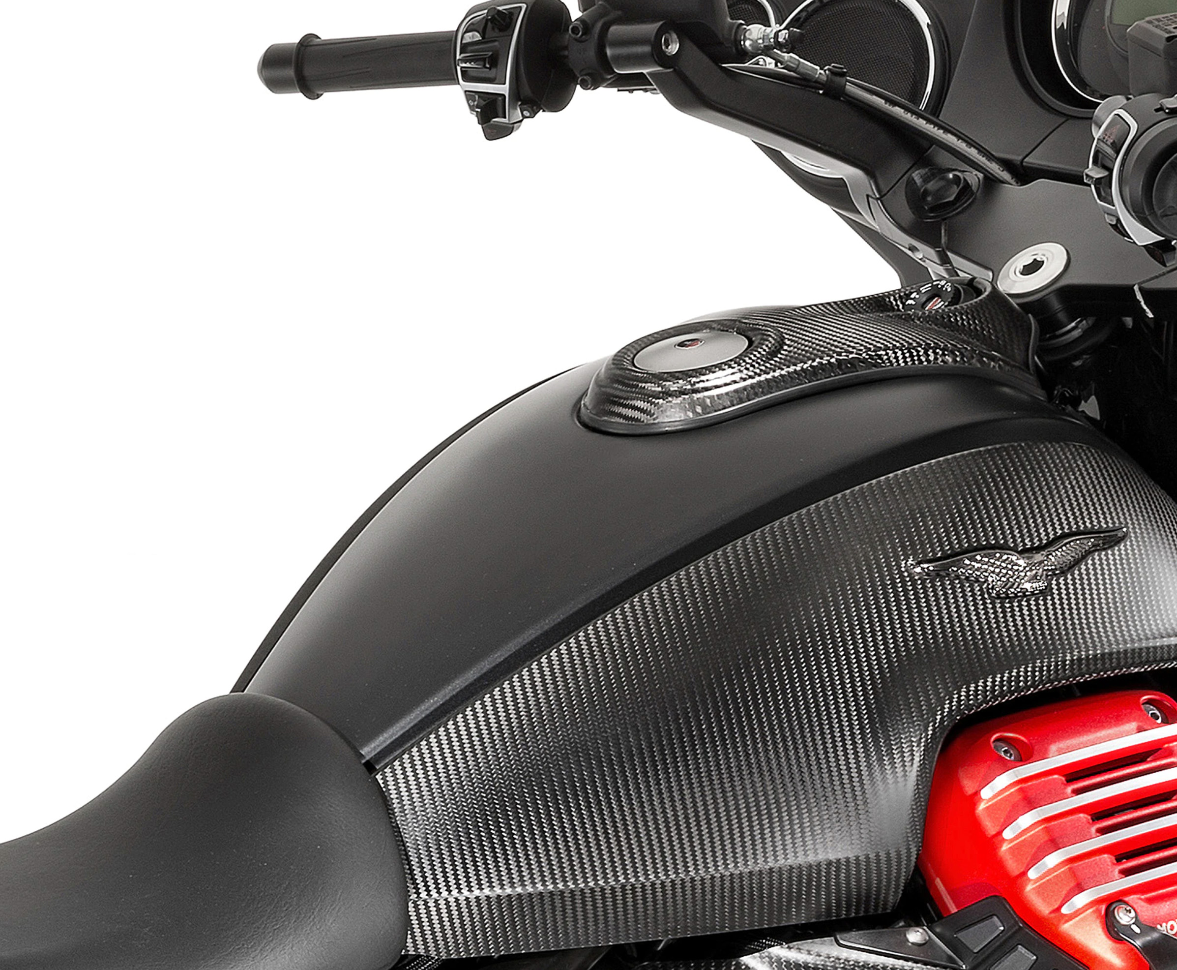 Cubierta del depósito de carbono para Moto Guzzi MGX 21