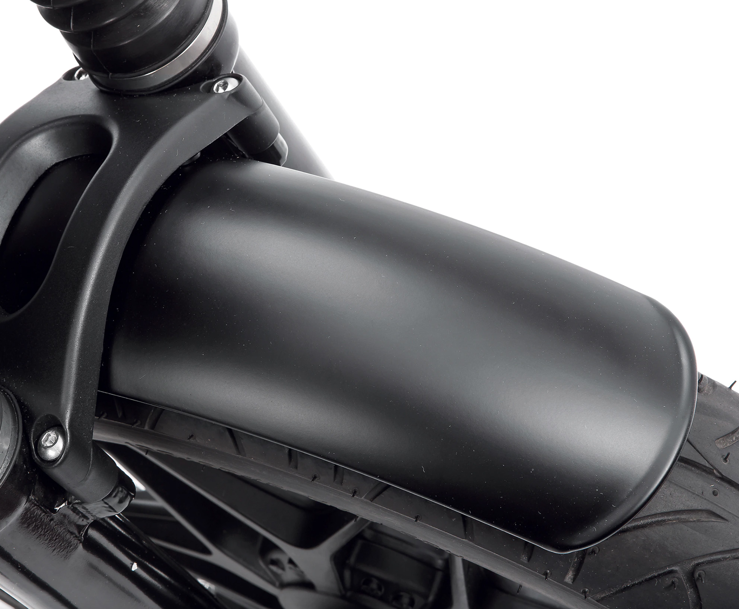 Guardabarros de aluminio, par, negro para Moto Guzzi V7 I+II, V7 III