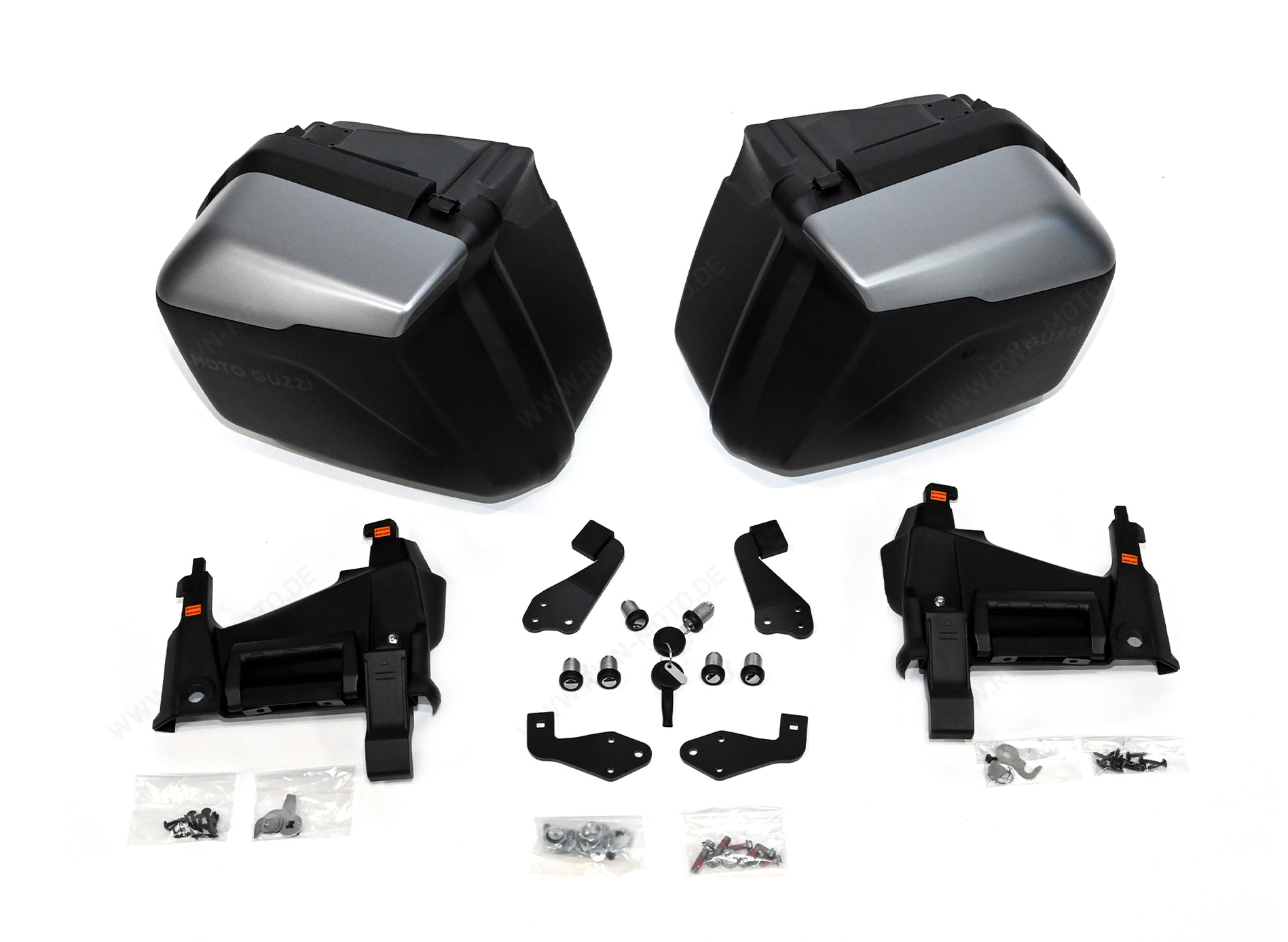 Juego de maletas laterales para Moto Guzzi Stelvio (24-) / V100 Mandello