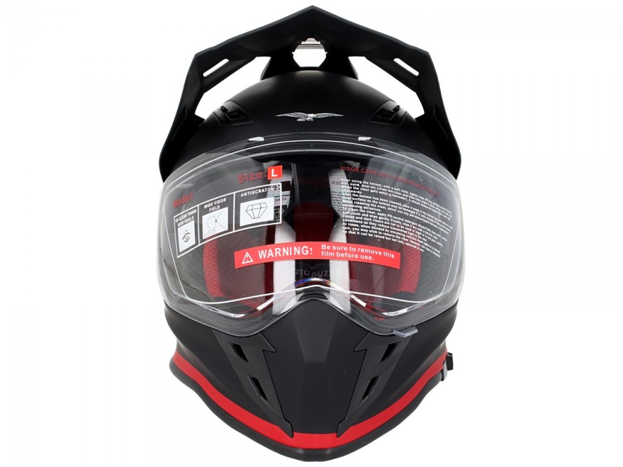 Casco Moto Guzzi Adventure Touring V85TT negro