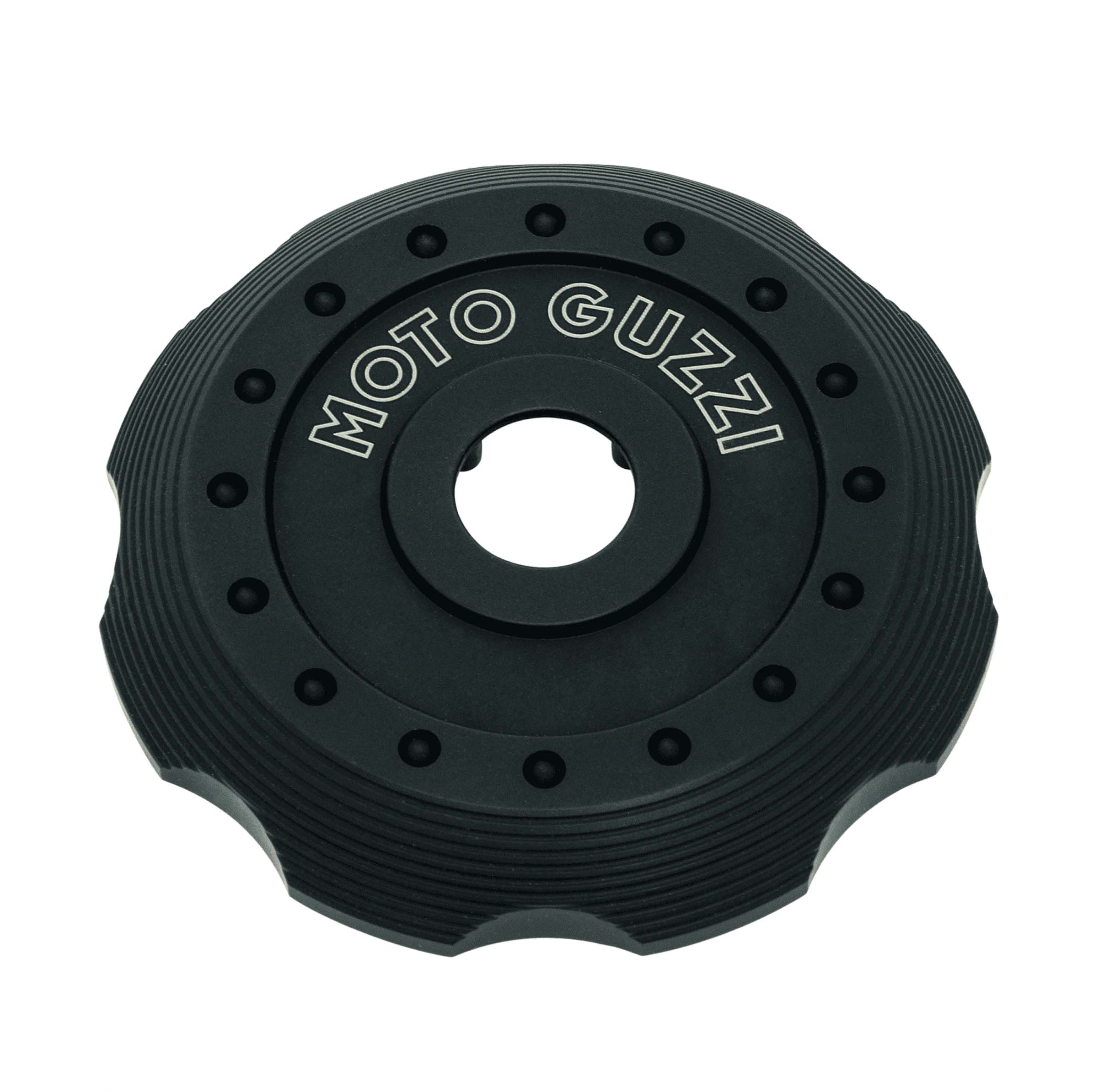 Tapa para el tapón del depósito, aluminio negro para Moto Guzzi V7 III / V7 850