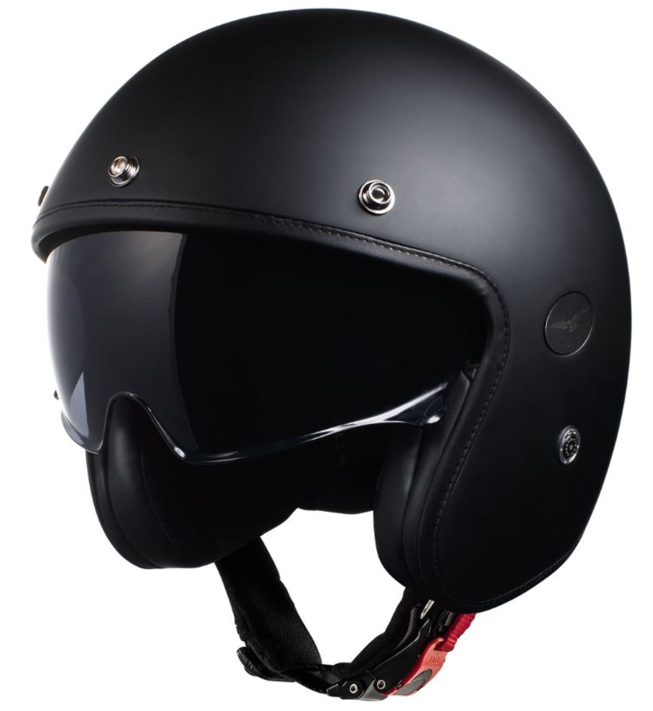 Moto Guzzi jet casco Carbon negro
