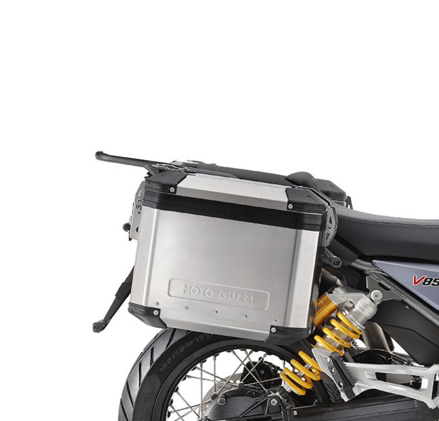 Juego de maletas originales de aluminio Moto Guzzi V85 TT