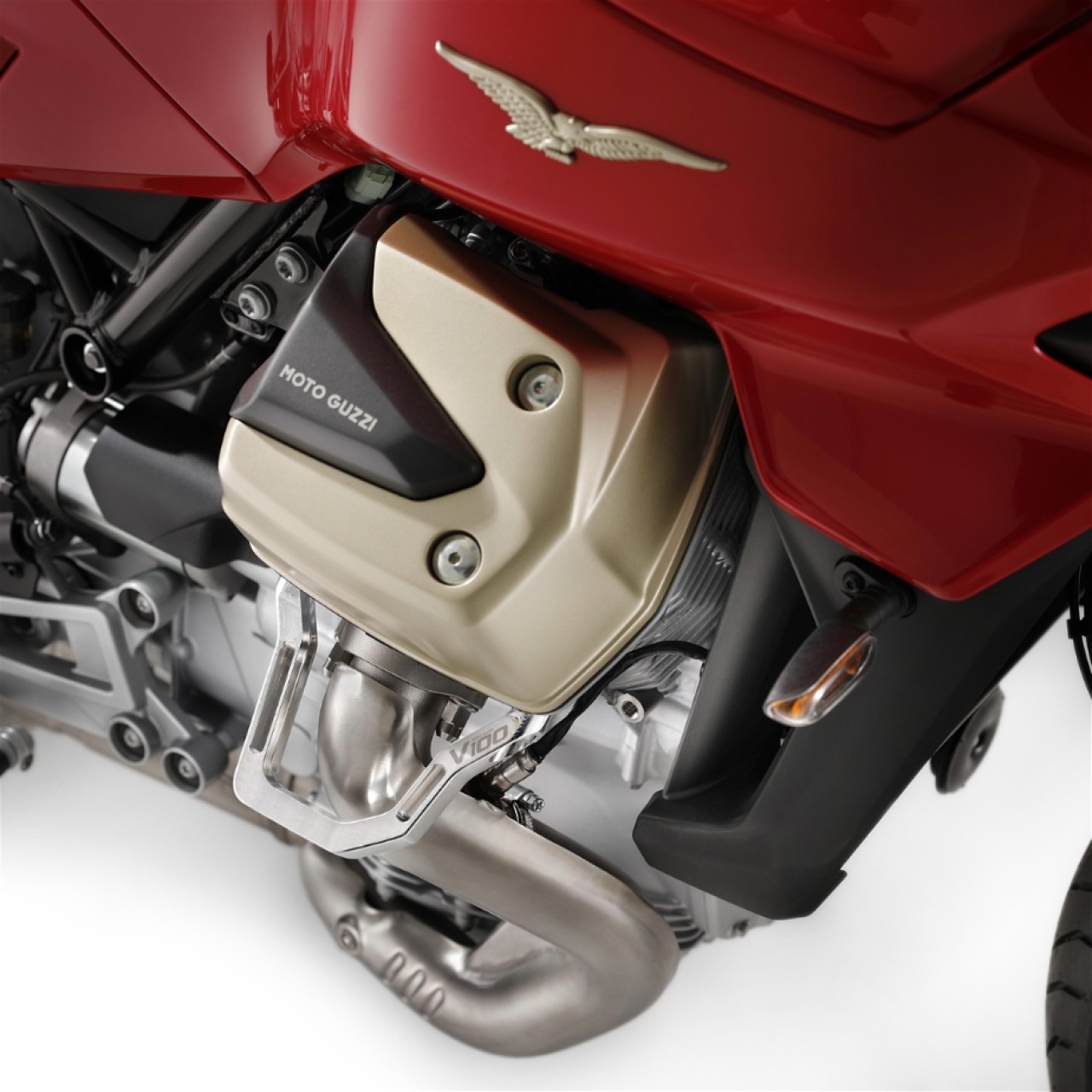Protector de culata de aluminio para Moto Guzzi V100 Mandello / Stelvio