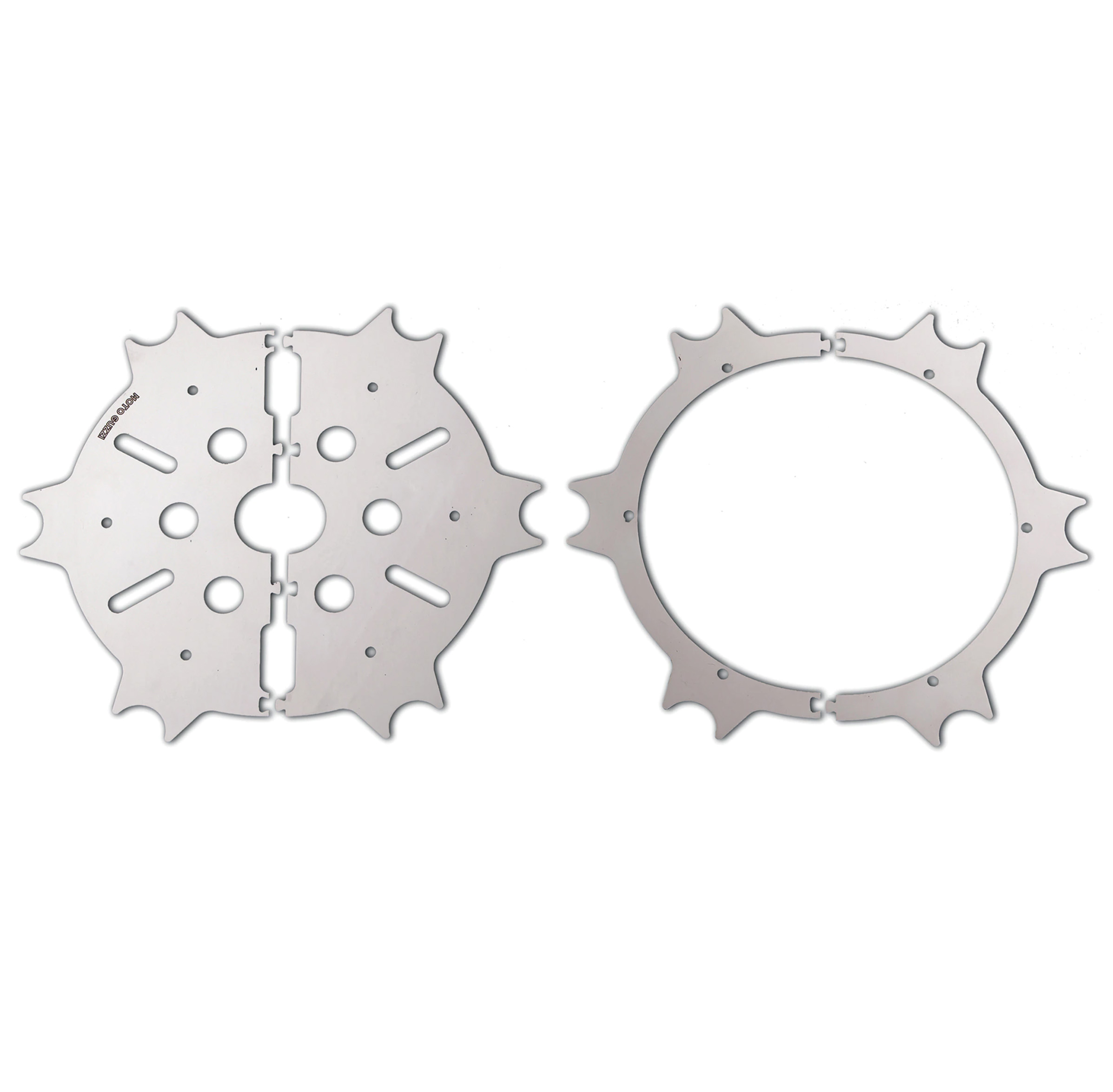 Tapa del disco de freno original, acero inoxidable, plata, pulido para Moto Guzzi Eldorado