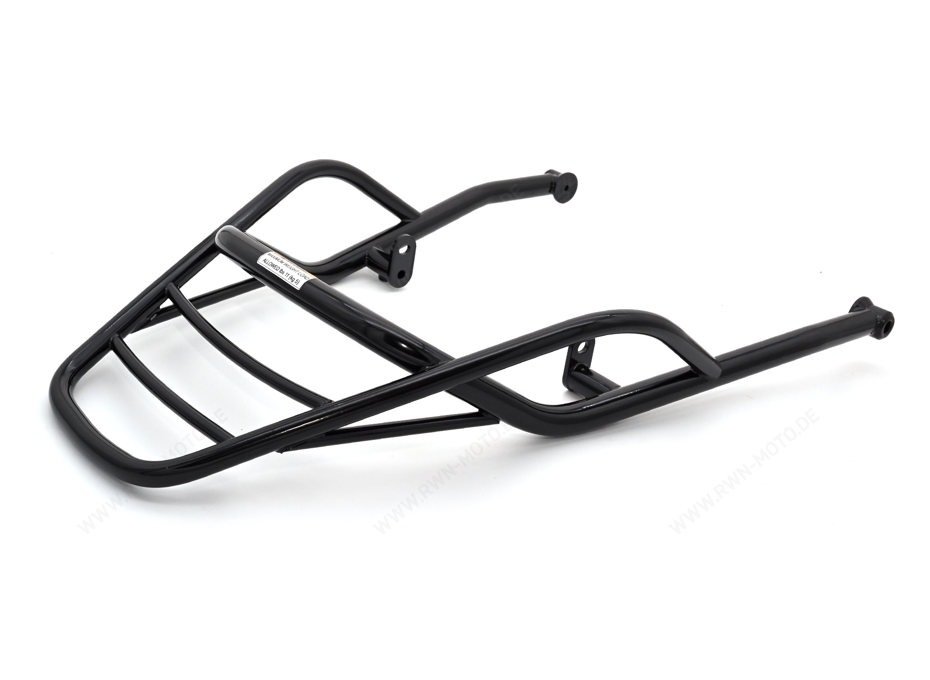 Portaequipajes, trasero, negro, rígido para Moto Guzzi V7 850 2021-
