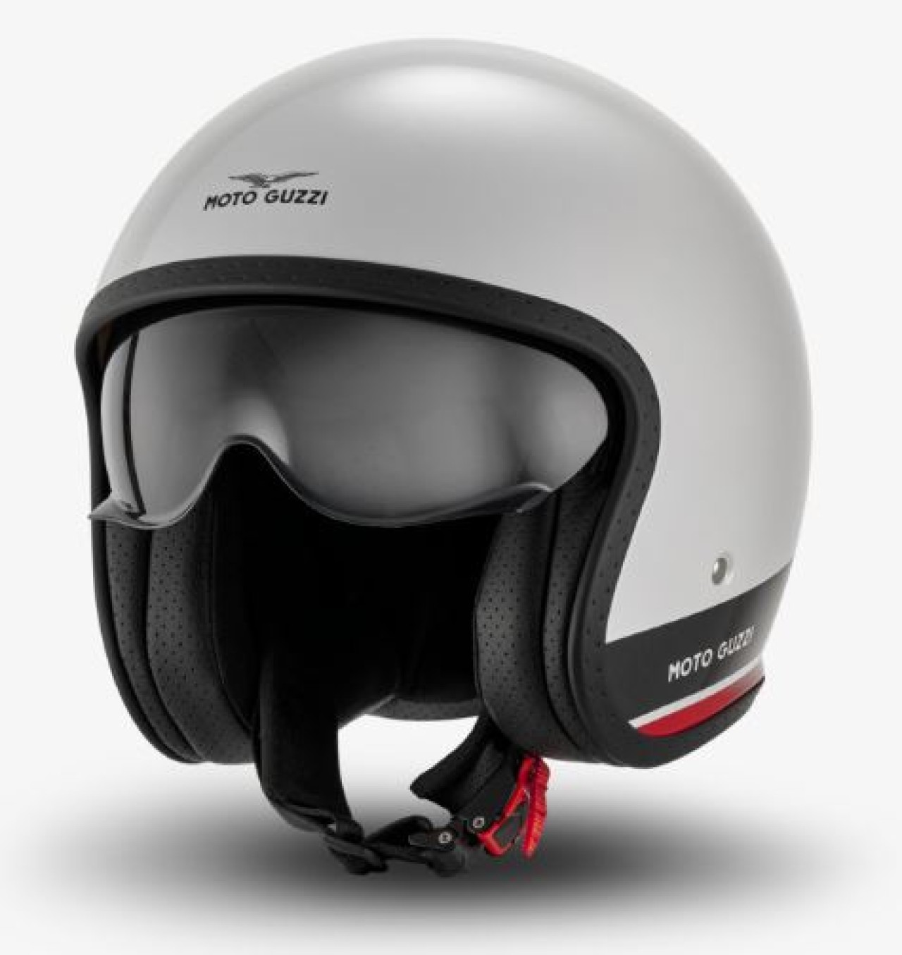 Moto Guzzi casco jet Contrail blanco