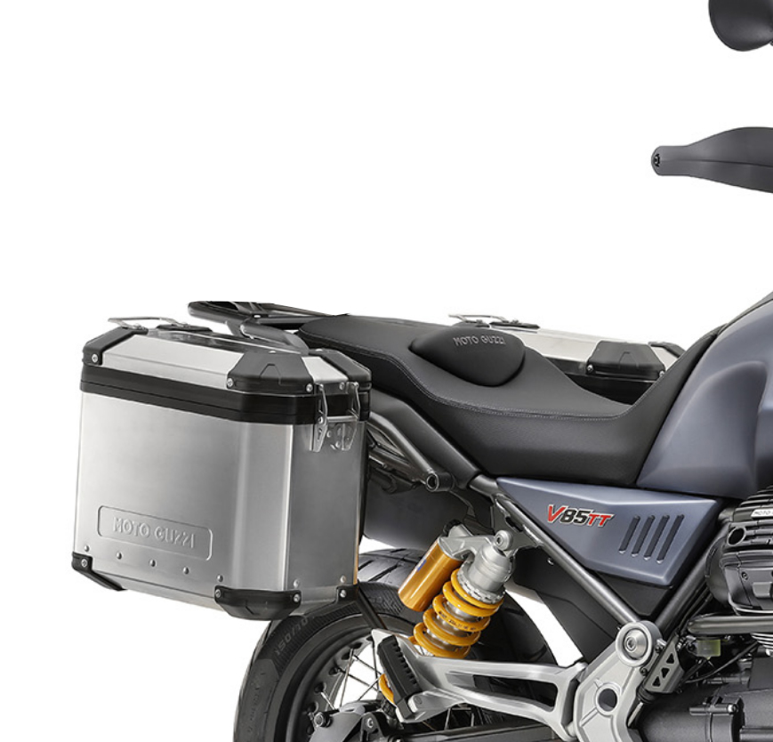 Juego de maletas originales de aluminio Moto Guzzi V85 TT