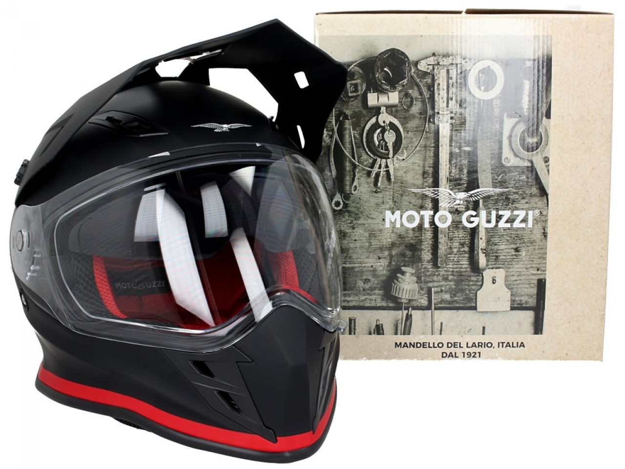 Casco Moto Guzzi Adventure Touring V85TT negro
